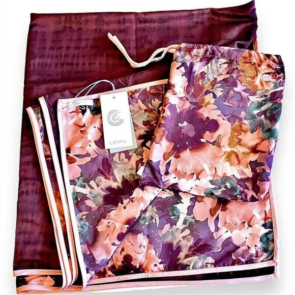 NWT Johnny Was Calme Violetta Dye Yoga Towel+ Bag 40x70 114953 - Picture 4 of 4